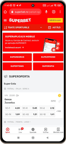 superbet-aplicatie-mobila